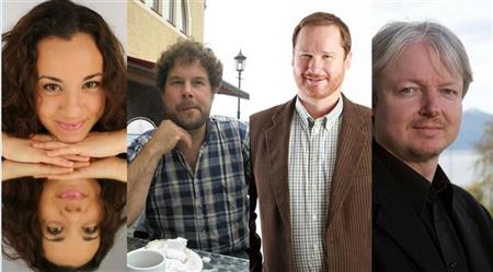 frå venstre Dorina Komani, Hans Holgersson, Bjørn Gisle Sæter, Leif Aslaksrud - Klikk for stort bilete
